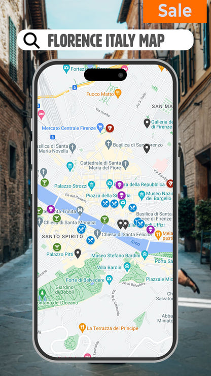 Florence, Italy Digital Map